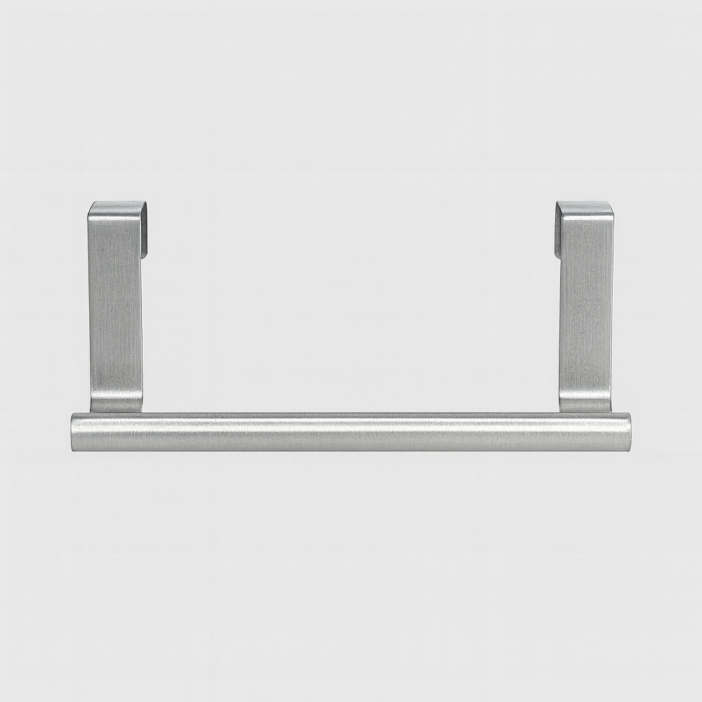 Ruimtebesparende handdoekhouder onder een aanrechtblad