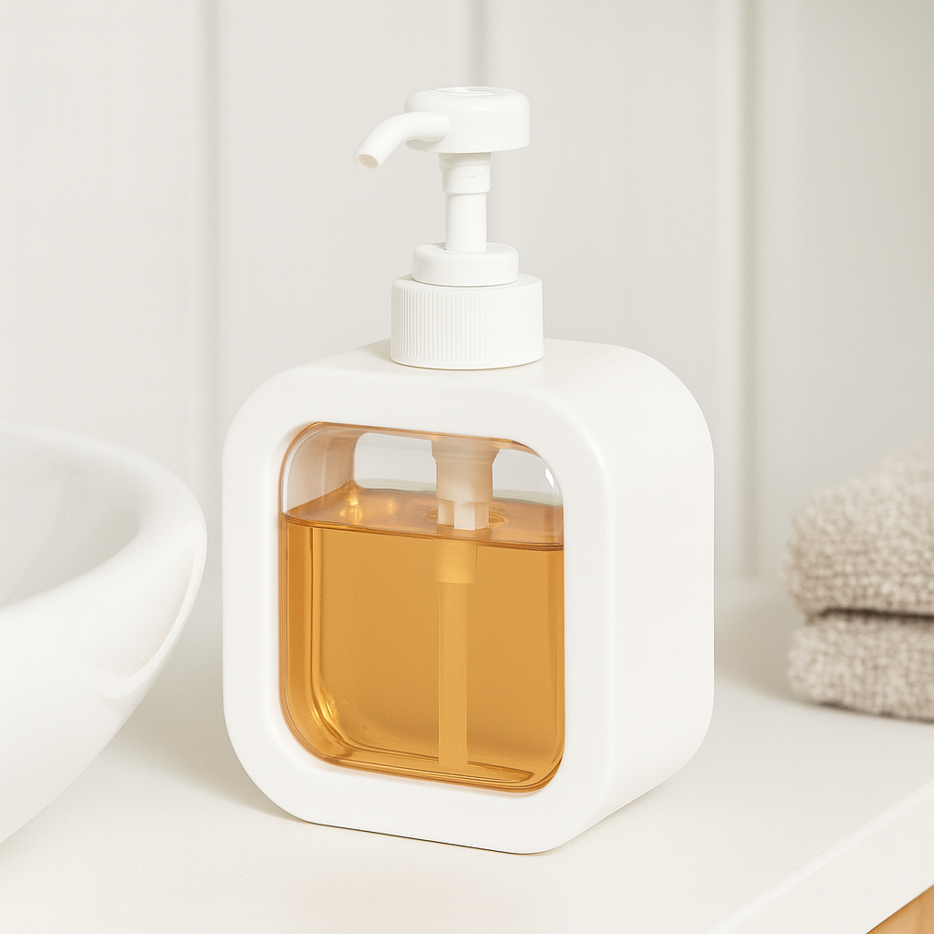 Vierkante pompflacon