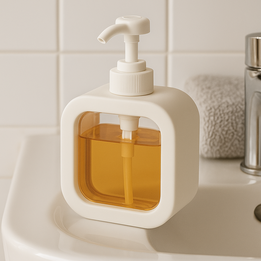 Vierkante pompflacon