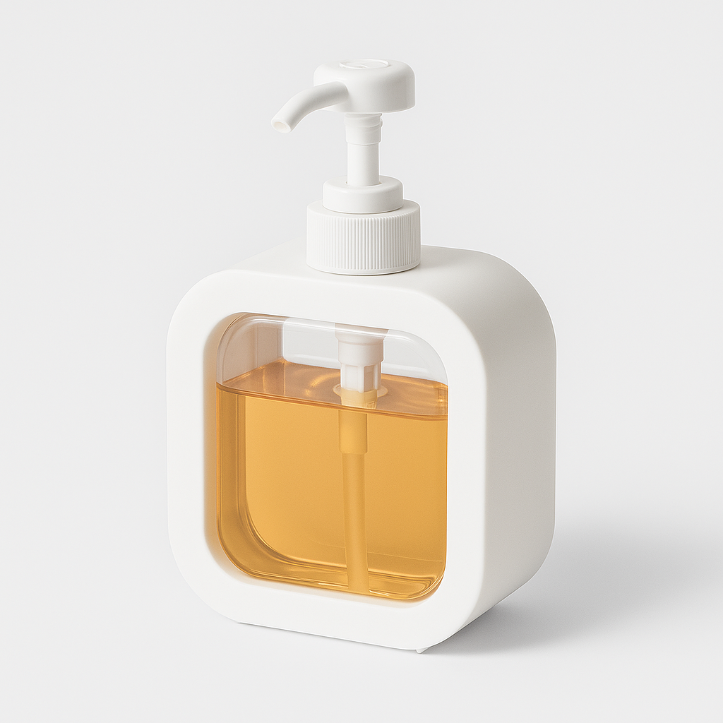 Vierkante pompflacon